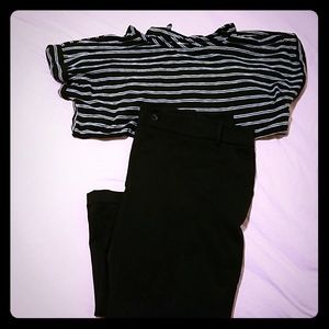 Ava & Viv Black Capri pants size 20W